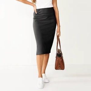 Catherine Malandrino Zipper Pencil Skirt